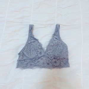 Aerie Grey Lace Bralette